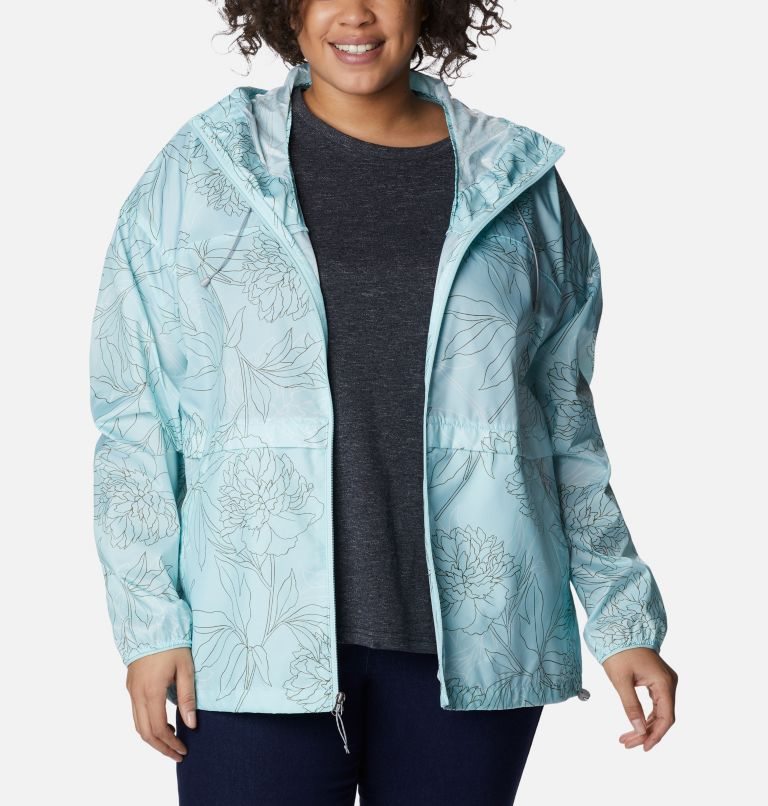 Women's Columbia Alpine Chill Windbreaker Jackets Light Blue | Plus Size CA-J8043